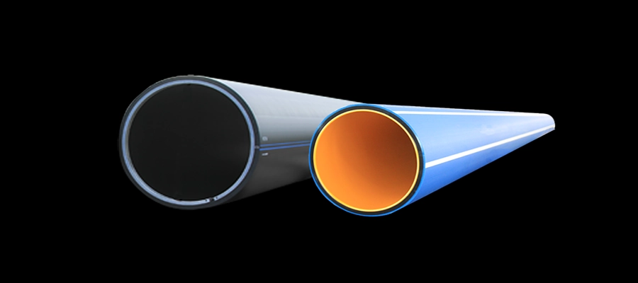 Трубы ПЭ двухслойные