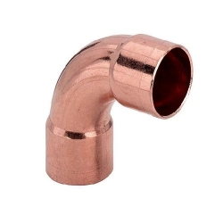 Медный отвод 90 гр 22 мм однораструбный М3 - фото