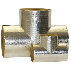 Большие теплоизоляционные равнопроходные тройники 500x530x530 мм НГ ГОСТ 17376-2001 - фото