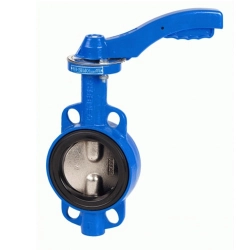 Дисковой затвор с рукояткой DN 40 мм PN 16 кгс/см2 32ч1р - фото