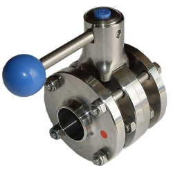 Дисковый межфланцевый кран DN 20 мм AISI316 DIN ZFA - фото
