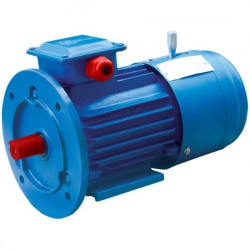 Электродвигатель со встроенным электромагнитным тормозом 160S8 Е, Е2 7.5 кВт 750 Об/мин (комб/фл) - фото
