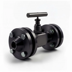 Игольчатый фланцевый вентиль-клапан 15с68нж DN 25 мм Pn 40 кгс/см2 Ст20 исп. С - фото