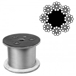 Восьмипрядный канат 8х19 11 мм DIN 3062 - фото