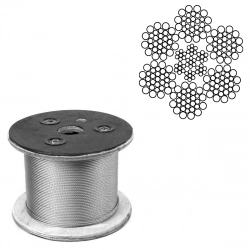 Канат стальной оцинкованный 24 мм ГОСТ 16853-88 - фото