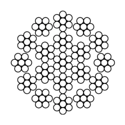 Канаты для кранов грузоподъемных 12 мм (1+6)+12х7(1+6)+1х7(1+6) DIN 3069 - фото