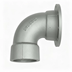 Колено раструб-фланец чугунное УРФ 125 мм ГОСТ 5525-88 - фото