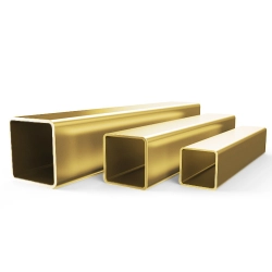 Латунная профильная труба 61х10х2 мм Л63 ГОСТ 20900-2014 - фото