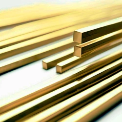 Латунный квадрат тянутый 9х5000 мм ЛЖС58-1-1 ГОСТ Р 52597-2006 - фото