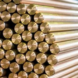 Латунный пруток тянутый 12х5000 мм ЛЖС58-1-1 ГОСТ Р 52597-2006 - фото