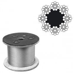 Канат лифтовый 8x19+1 о.с 14 мм EN 12385-5 - фото