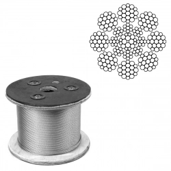 Канат лифтовый 8x19+8x7+1x19 14 мм EN 12385-5 - фото