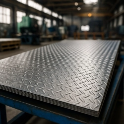 Лист рифленый чечевица 5х1500х6000 мм Ст3сп - фото