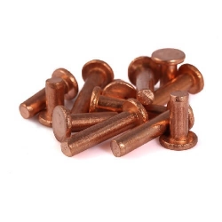 Медные заклепки с плоской головкой 8 мм М1 ГОСТ 10300-80 - фото