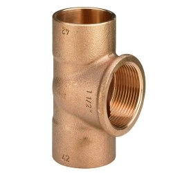 Медные резьбовые тройники 18 мм М1ф ТУ - фото