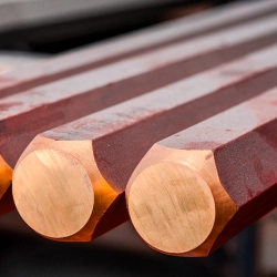 Медный шестигранник тянутый 18х5000 мм М0 ГОСТ 1535-2016 - фото