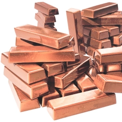 Медный слиток 110х110х1400 мм СВ ГОСТ 193-2015 - фото