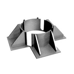 Неподвижная четырехупорная усиленная опора 720x125x129.5 мм Т7 Серия 4.903-10 в.4 - фото