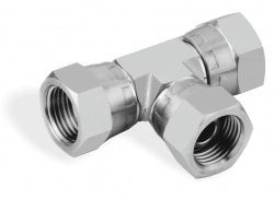 Нержавеющий тройник с гайкой DN80 85x127 мм AISI 316L - фото