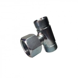 Нержавеющий тройник с гайкой-резьбой DN32 31x58 мм AISI 316L - фото