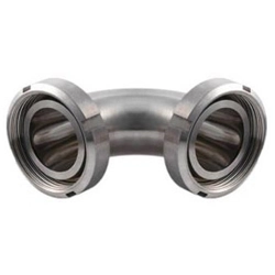 Оснащенный отвод гайка 32x70x35 мм AISI316 DIN 11852 - фото