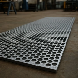 Просечно-профилированный настил 6000x480x75 мм, алюминиевый - фото