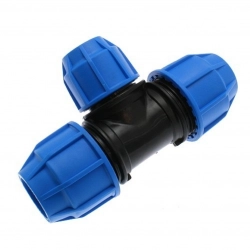 Редуктор тройник ПЭ 100 компрессионный 32x25 мм - фото