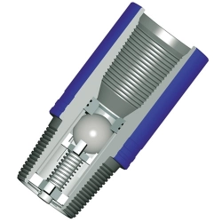 Шариковый обратный клапан DN 65 мм PN 16 кгс/см2 - фото