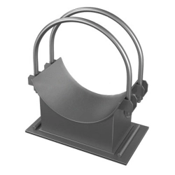 Скользящая направляющая двуххомутовая опора 465x548x52.4 мм 30Х3МФ ОСТ 108.275.34-80 - фото