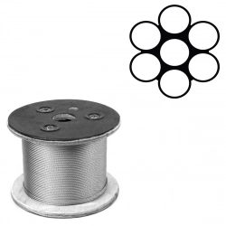 Спиральный канат 1х7 0.75 мм ГОСТ 3062-80 - фото