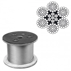 Стальной канат 8.1 мм ГОСТ 7669-80 - фото