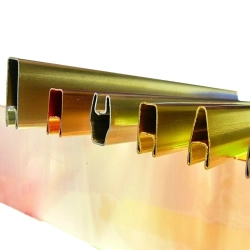 Декоративный латунный профиль 7x0.3x3 мм Л63 ТУ - фото