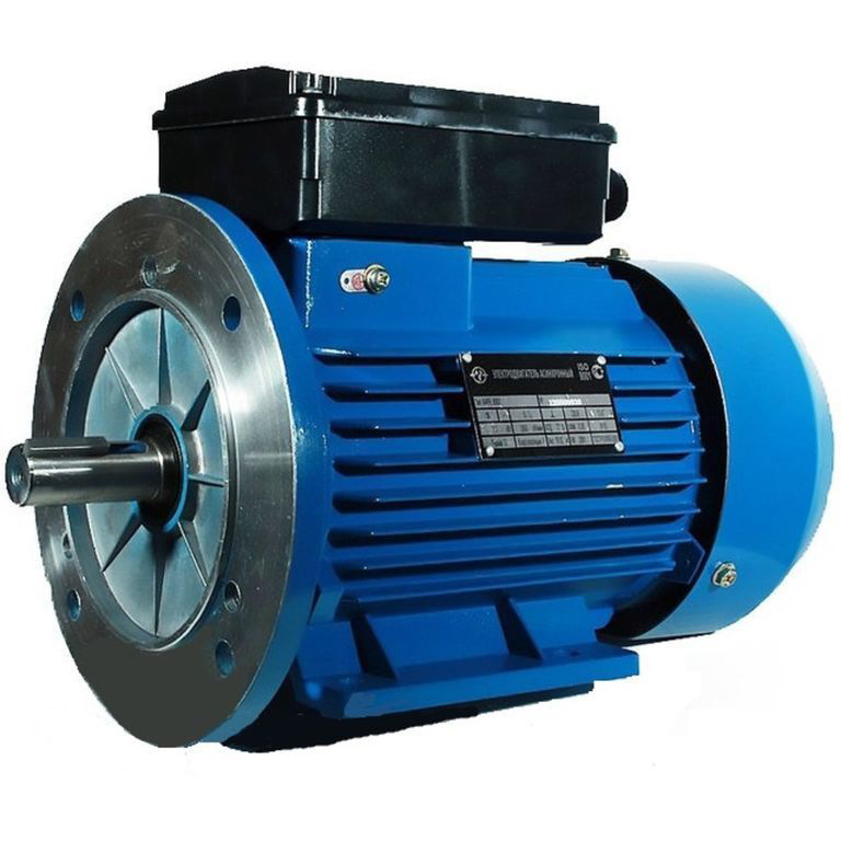 Электродвигатель однофазный АИРЕ 80С4 1.5(1.4) кВт 1500 Об/мин (комб/фл) - фото